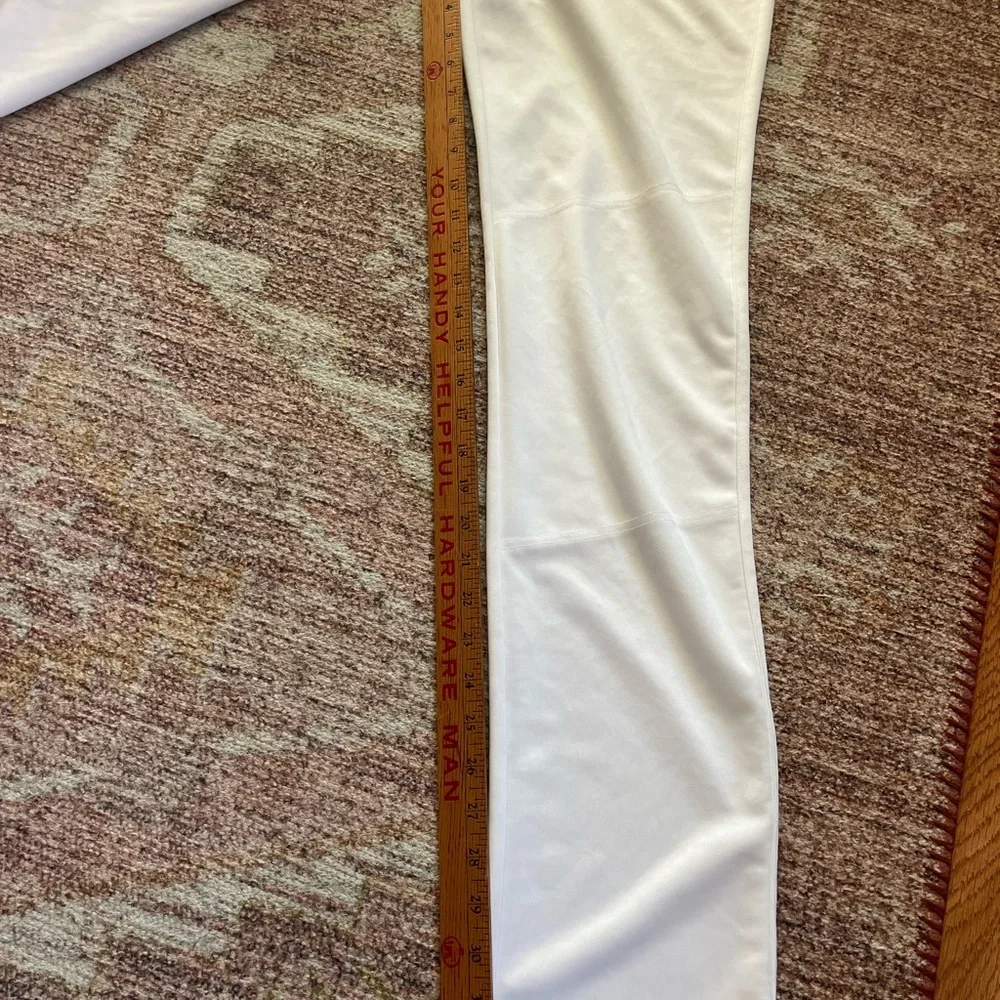 Adidas Open Hem NWOT White Baseball Pants Men’s Size Medium Elastic Waistband